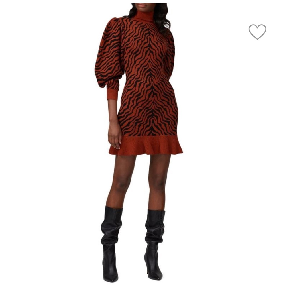 ULLA JOHNSON
Joni Zebra Mini Peplum Dress